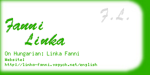 fanni linka business card